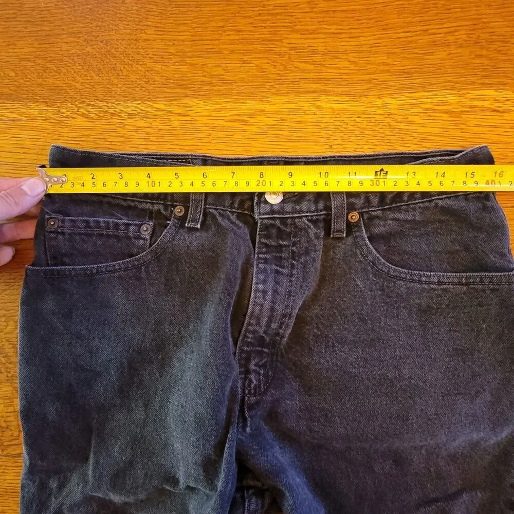 Levi's 901 Men's Relaxed Straight Leg Jeans Black 2011 Cotton 34x32